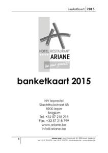 banketkaartbanketkaart 2015 NV Ieprestel SlachthuisstraatIeper