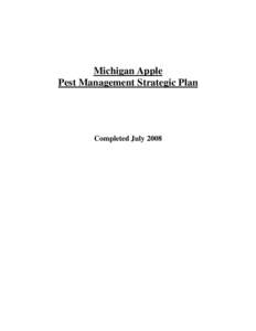 Proposal Submitted to the Michigan Cherry Industry, FY1999