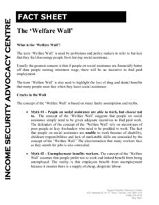 Labour law / Welfare economics / Human resource management / Social programs / Minimum wage / Unemployment / Welfare / Working poor / Welfare dependency / Socioeconomics / Labor economics / Economics