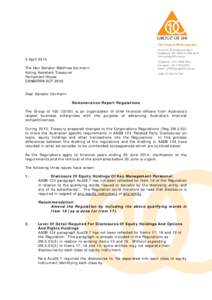 G100 Submission - Remuneration Report Regulations - 3 April 2014