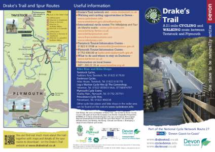 Drake’s Trail and Spur Routes TAVISTOCK To Okehampton and onwards to Ilfracombe