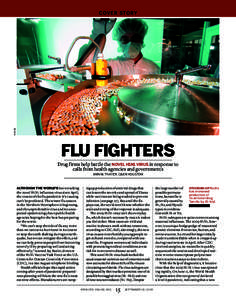 Roche  cover story Flu Fighters Drug firms help battle the novel H1N1 virus in response to