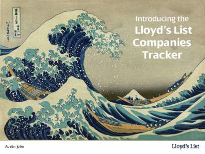 Introducing the   Lloyd’s List Companies Tracker