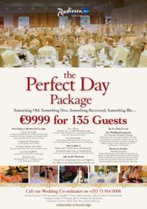 the  Perfect Day Package  Something Old, Something New, Something Borrowed, Something Blu…