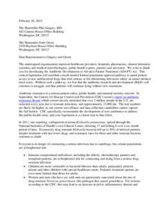 February 26, 2014 The Honorable Phil Gingrey, MD 442 Cannon House Office Building Washington, DC[removed]The Honorable Gene Green 2470 Rayburn House Office Building