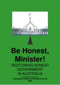 Microsoft Word - Be Honest Minister -@ 28 July 2007.doc
