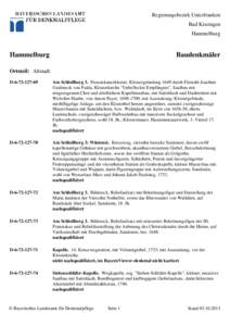 Regierungsbezirk Unterfranken Bad Kissingen Hammelburg