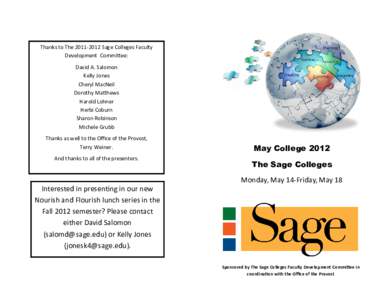 Russell Sage College / Skyline Conference / Froman / Council of Independent Colleges / Sage / New York / The Sage Colleges / Troy /  New York