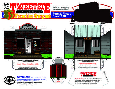 Build Your Own Refer to Assembly Instructions Sheet