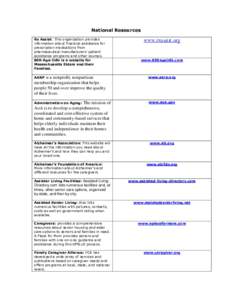 National Resources Rx Assist: This organization provides information about financial assistance for prescription medications from pharmaceutical manufacturers’ patient assistance programs and other sources.