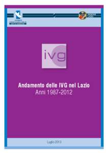 Microsoft Word - Andamento delle IVG nel Lazio - Anni[removed]doc