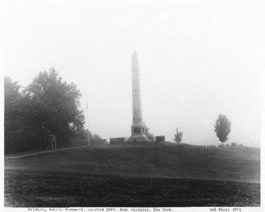 Oriskany Battle Monument, erected 1884, Rome vicinity, New York.  NFS Photo 1971