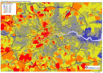 Thematic Map of Average House PricestoHow Wood (Hertfordshire) MHP Average House Price  Cuffley