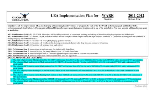 Microsoft Word - Ware-ImplementationPlan2011-12