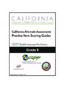 Microsoft Word - CAA_Grade 8_ELA Practice Scoring Guide.docx