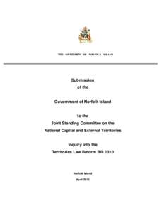[removed]JSC Submission Norfolk Island Government