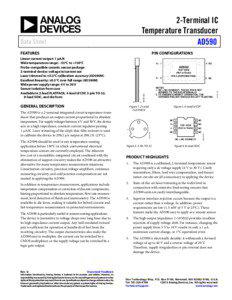 2-Terminal IC Temperature Transducer AD590