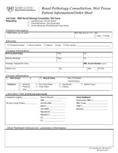 MML Renal Pathology Lab Biopsy Data Form - MC1235-45