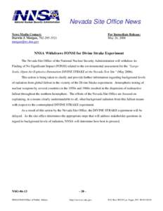 Microsoft Word - NNSA Withdraws FONSI .doc