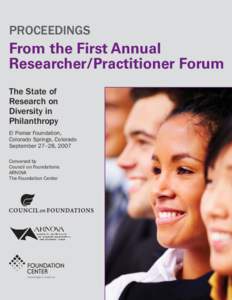 PROCEEDINGS  From the First Annual Researcher/Practitioner Forum The State of Research on