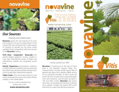 novavine I N N O VAT E . P R O PA G AT E .  THRIVE.