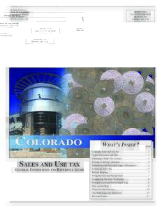 Access your account and file online: www.Colorado.gov/RevenueOnline DRSTATE OF COLORADO Department of Revenue Denver COwww.TaxColorado.com