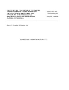 Biological warfare / Chemical warfare / Biological Weapons Convention / Chemical Weapons Convention / Geneva Protocol / Verex / Activities of the Holy See within the United Nations system / Law / International relations / Human rights instruments