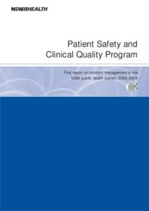 Patient Safety Clinical Quality Program