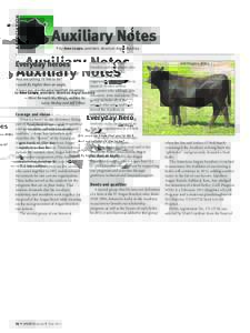 ASSOCIATION  		 Auxiliary Notes @by Anne Lampe, president, American Angus Auxiliary