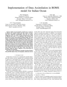 Atmospheric sciences / Meteorology / Climatology / Climate modeling / Oceanography / Control theory / Bayesian statistics / Estimation theory / Data assimilation / Kalman filter / Numerical weather prediction / Sea surface temperature