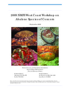 2009 NMFS West Coast Workshop on Abalone Species of Concern