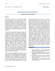 Sarsu et al, Shock after circumcision  L ETTER