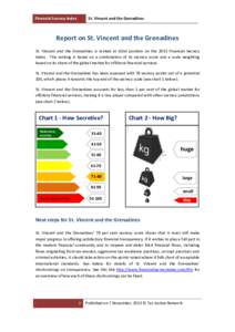 Financial Secrecy Index  St. Vincent and the Grenadines Report on St. Vincent and the Grenadines St. Vincent and the Grenadines is ranked at 62nd position on the 2013 Financial Secrecy