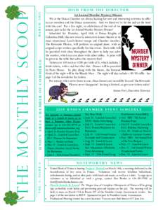 Marchunion area chamber of commerce vol. 1, issue 3  the monthly scoop