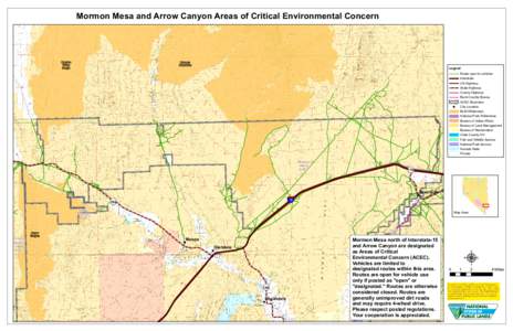 Mormon Mesa and Arrow Canyon Areas of Critical Environmental Concern  Meadow Valley Range