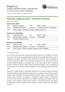 Microsoft Word - SBEnrc 1.1 Commercial Buildings - Stakeholder Engagement Report _FINAL_.doc