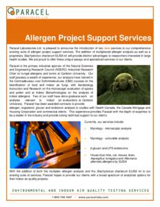 Microsoft Word - Allergen Project Support Services SEP 2011.docx