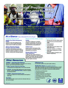 Disaster Preparedness, Response, and Recovery Resources