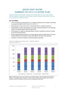 Microsoft Word - RPT - South East Water 2 page summary Nov[removed]