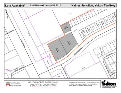 Haines Junction, Yukon Territory  Last Updated: March 30, 2012 t