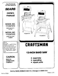 Save ThisManual For Future Reference A/RS owners manual