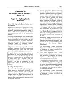 HIGHWAY DESIGN MANUAL[removed]May 7, 2012  CHAPTER 20