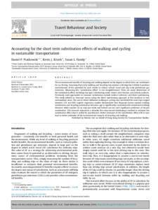 Travel Behaviour and Society xxxxxx–xxx  Contents lists available at ScienceDirect Travel Behaviour and Society journal homepage: www.elsevier.com/locate/tbs