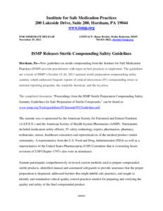Microsoft Word - IV safety summit guidelines release[removed]