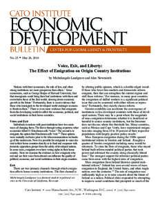 Voice, Exit, and Liberty: The Effect of Emigration on Origin Country Institutions