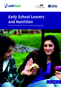 Early School Leavers and Nutrition A needs assessment from a nutrition perspective Suggested citation