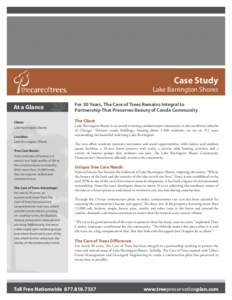 Case Study Lake Barrington Shores At a Glance Client: Lake Barrington Shores	 Location: