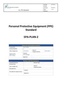 Title: PPE Standard  Form No : SPA-PLAN-2