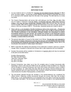 Procurement / Black River Technical College / North Central Association of Colleges and Schools / Purchasing / Pocahontas / General contractor / Construction management / Arkansas / Business / Construction / Technology