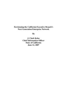 A Proposal for the Future Governance of California’s Information Technology Programs and Resources